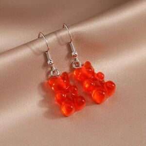 🆕Red Candy Gummy Bear Dangle Earrings